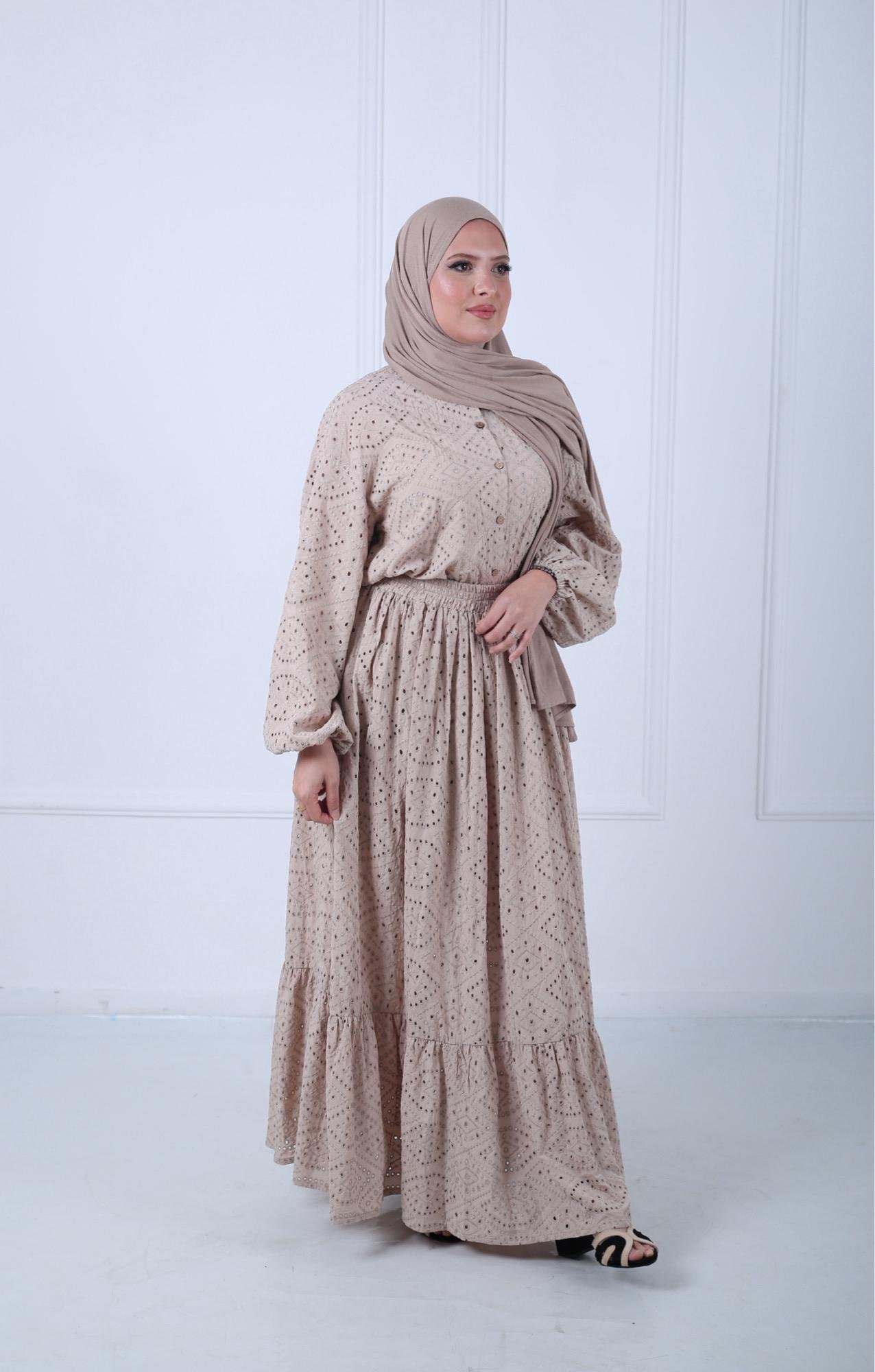 Ensemble Chemise et Jupe Eyelet