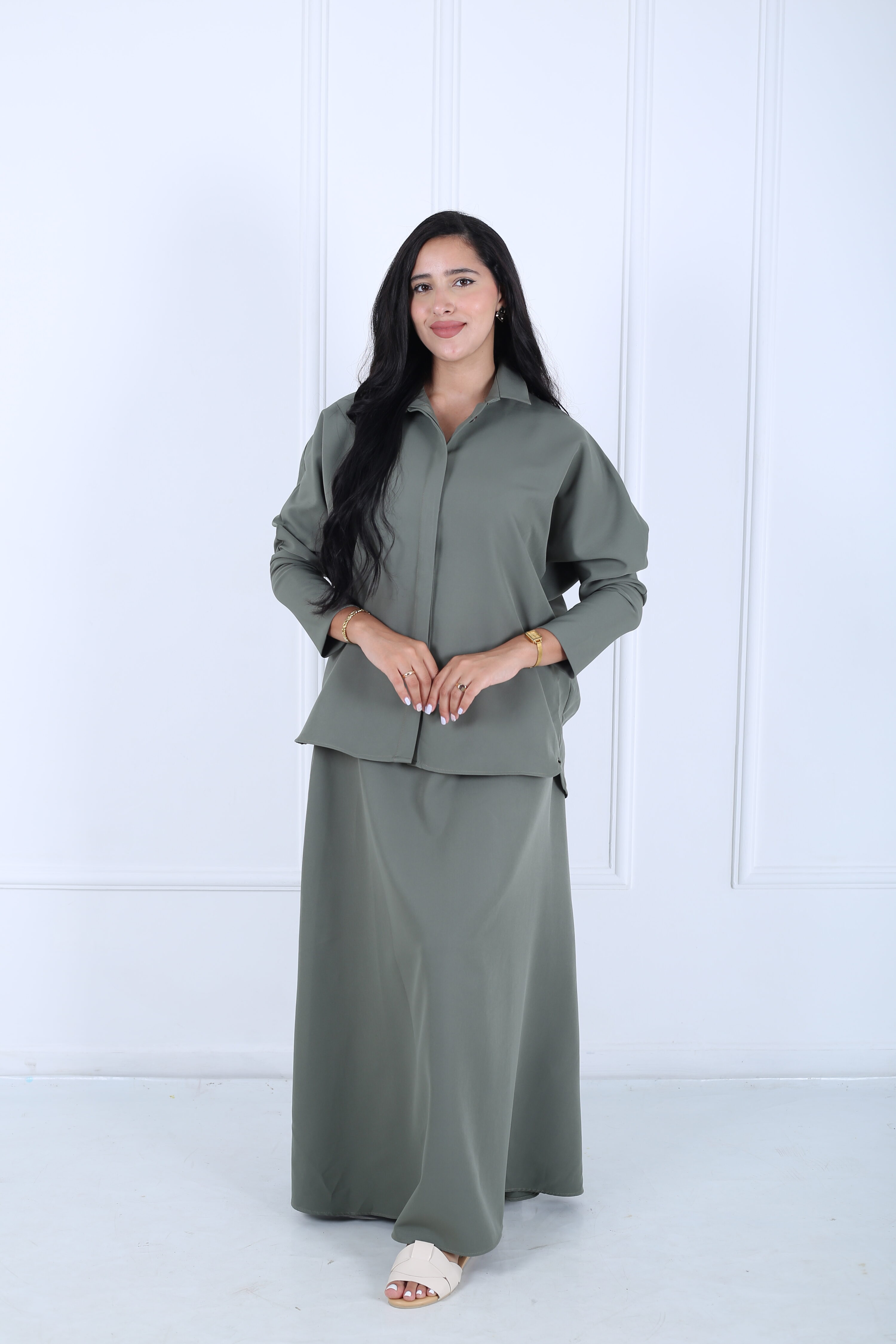 Ensemble chic en crepe de soie – Image 11