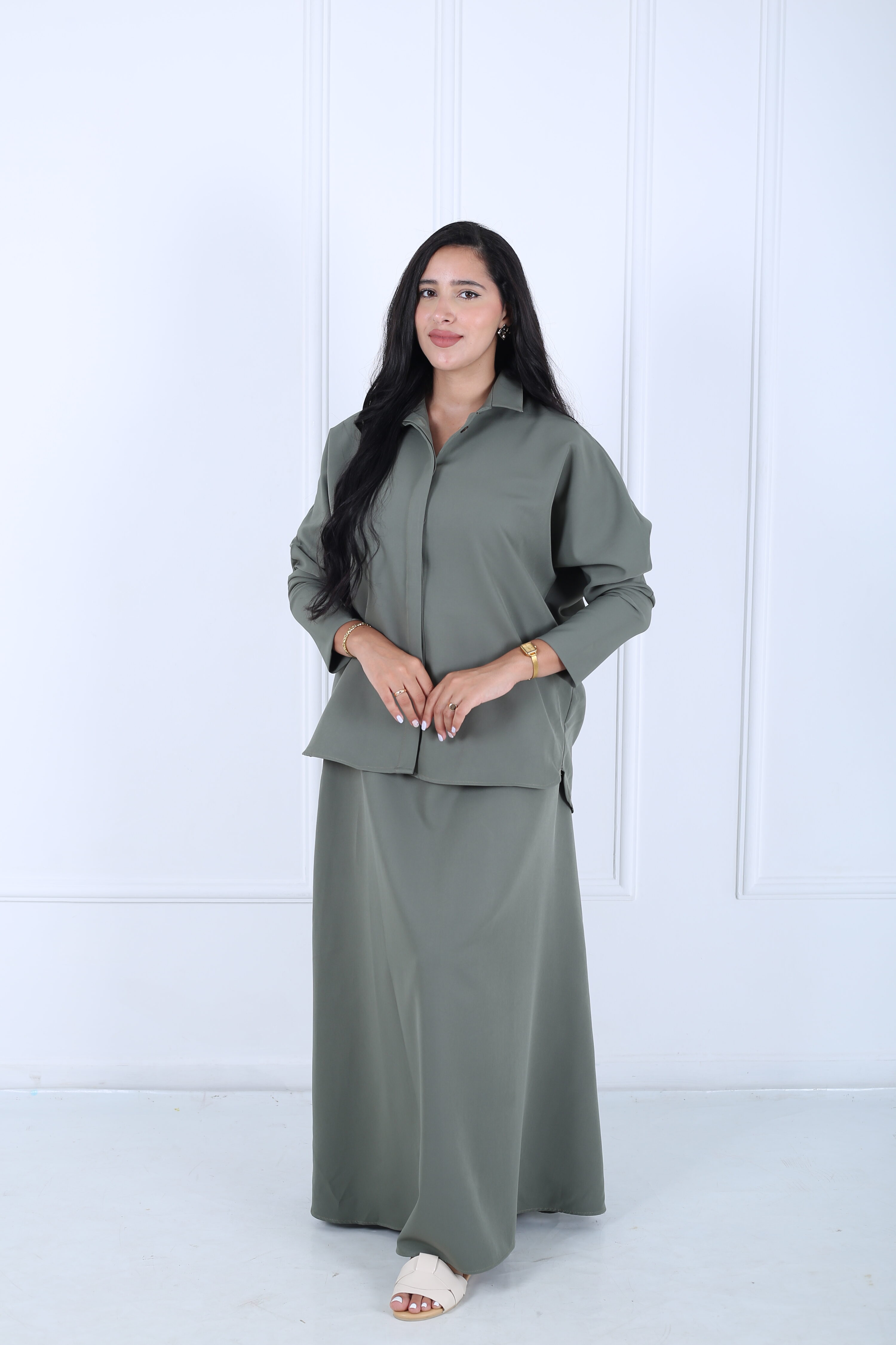 Ensemble chic en crepe de soie – Image 10