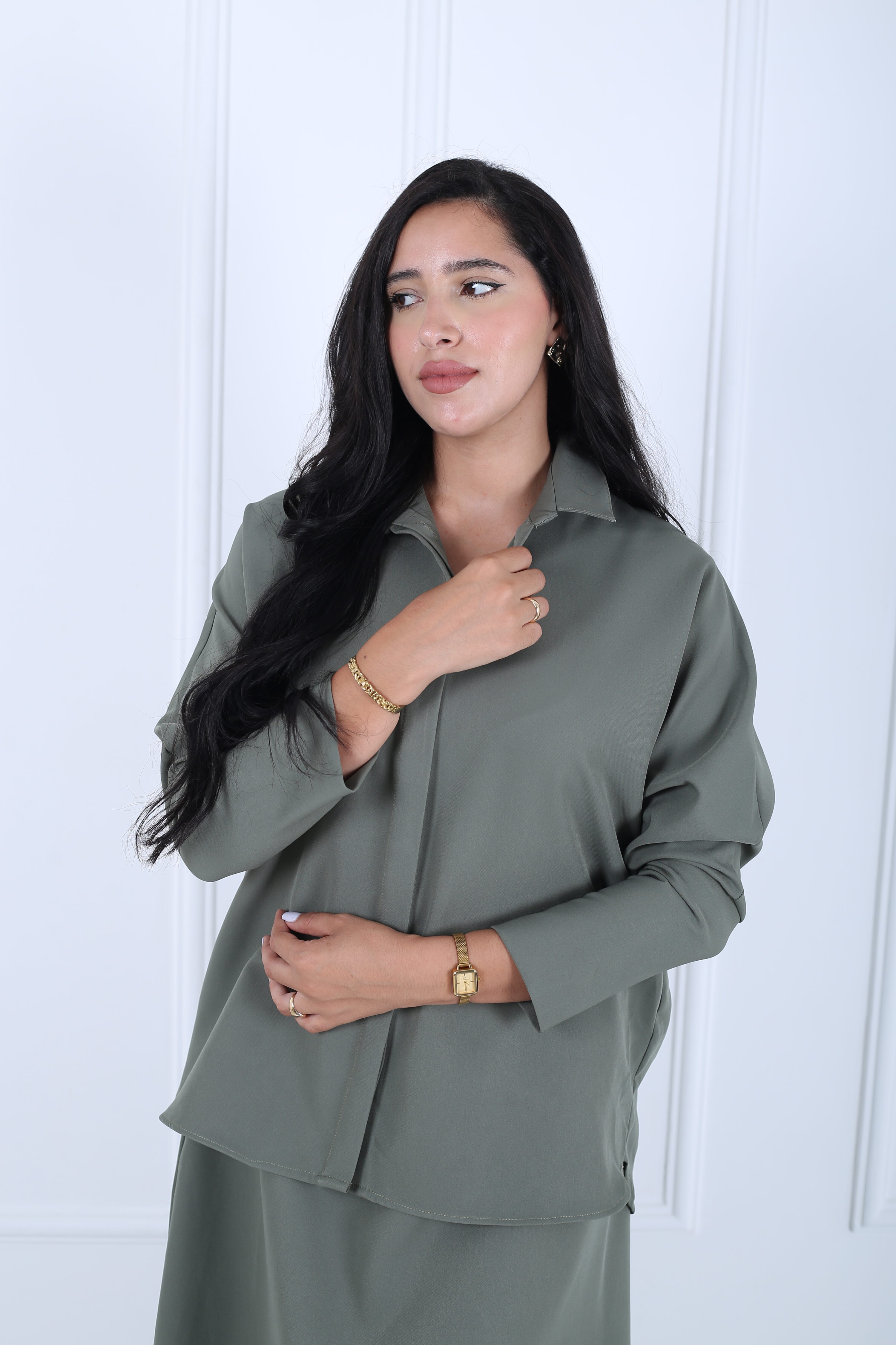 Ensemble chic en crepe de soie – Image 9