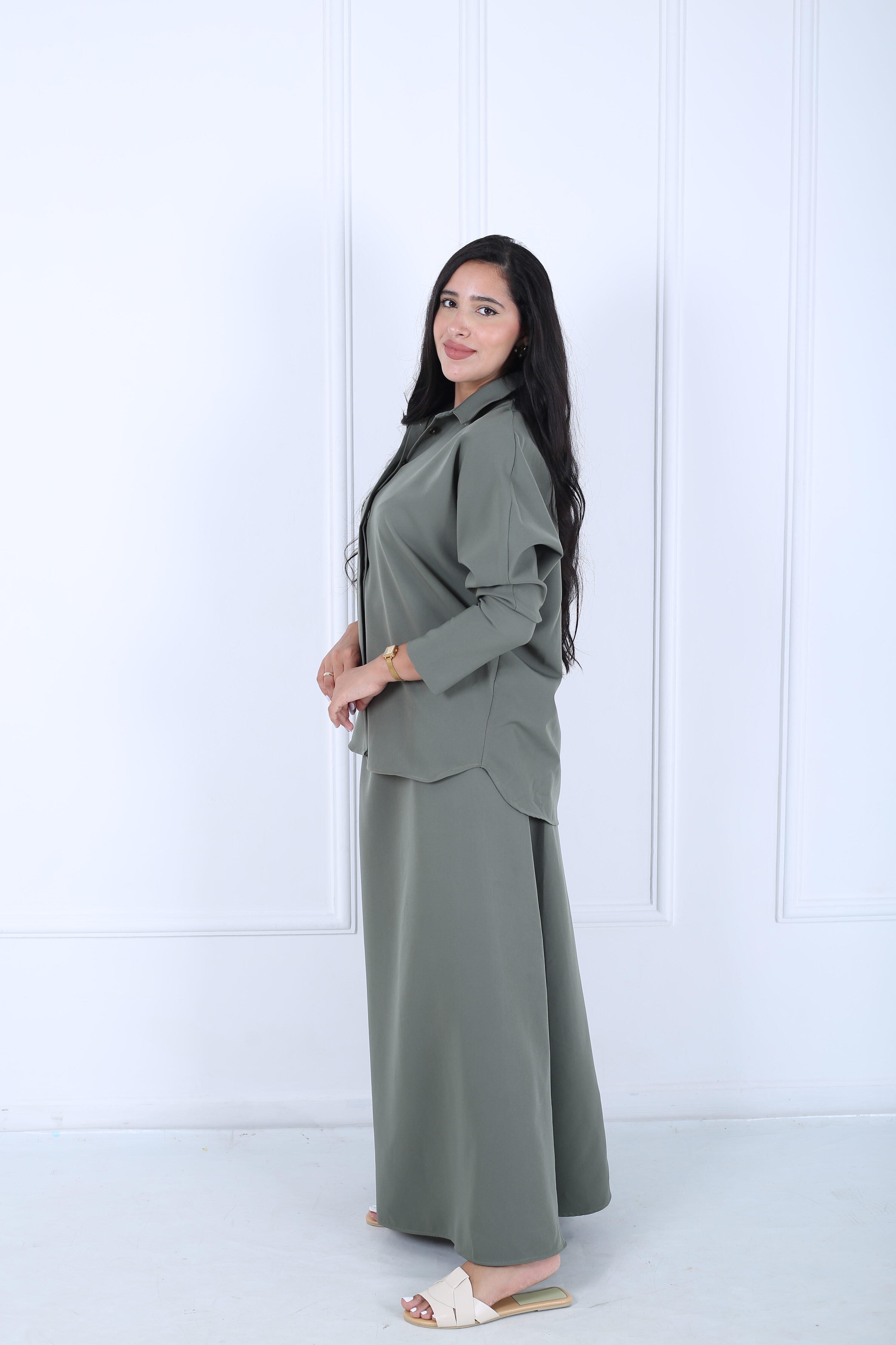 Ensemble chic en crepe de soie – Image 7