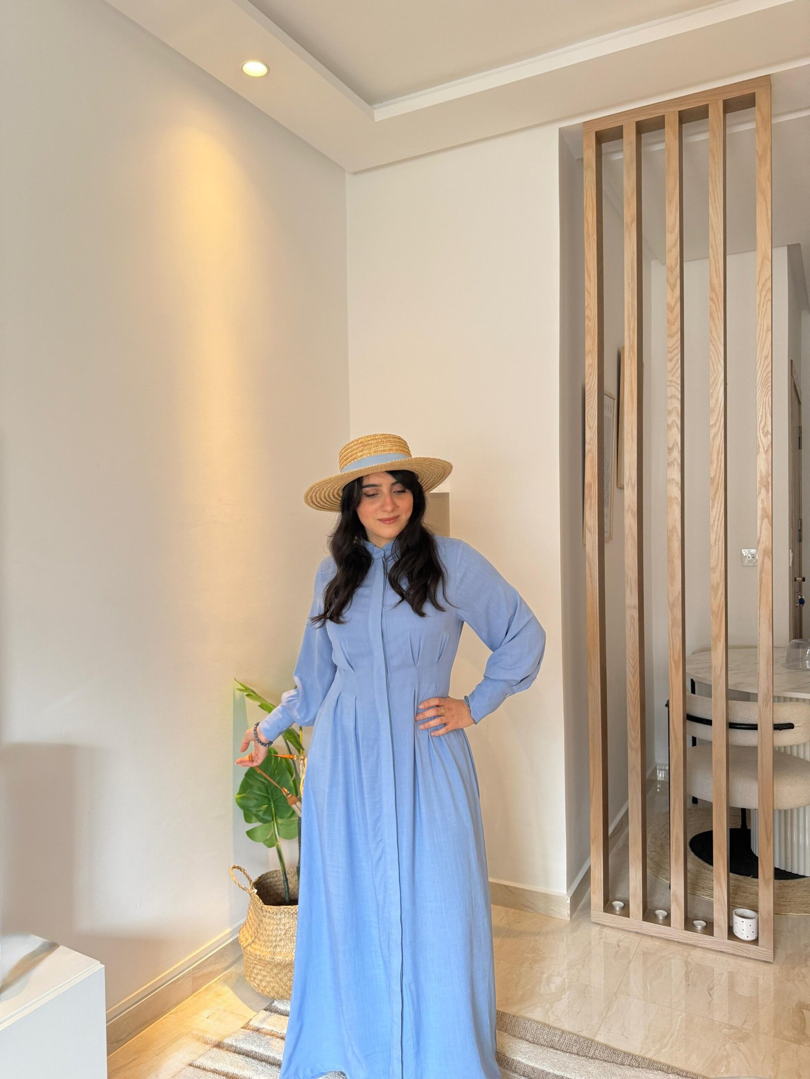 Robe en lin Elégante